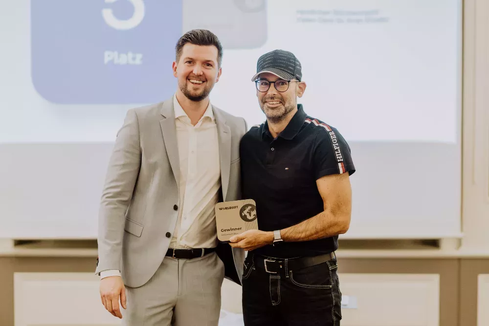 Auszeichnung als bester Worldsoft Partner Auszeichnung als bester Worldsoft Partner