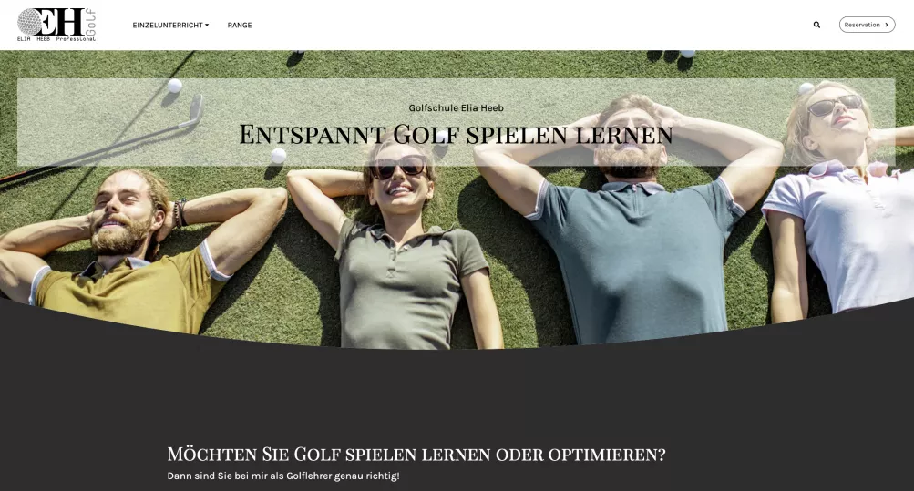 Golflehrer Elia Heeb Golflehrer Elia Heeb