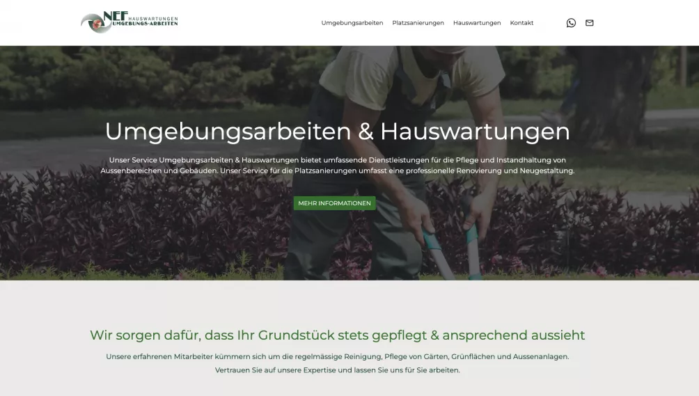 Nef Hauswartung und Umgebung Nef Hauswartung und Umgebung