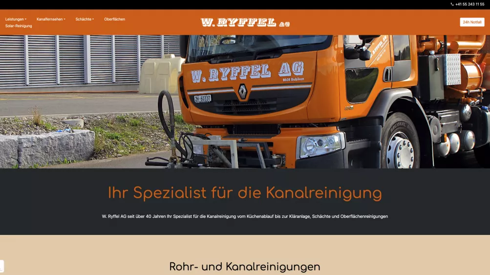 W.Ryffel Kanalreinigung W.Ryffel Kanalreinigung