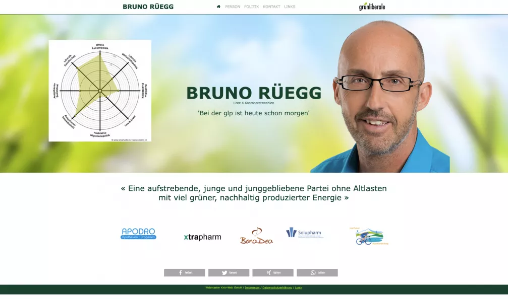 Politiker Bruno Rüegg Politiker Bruno Rüegg